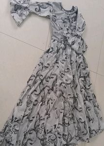 Gown With Koti For Girls