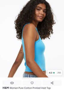 H&amp;M Blue Tank Top