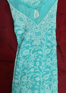 Allover Chikankari Kurta Pant &amp; Dupatta