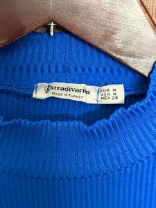 Imported 🛍️Blue Ribbed Top💙 (Fixed)