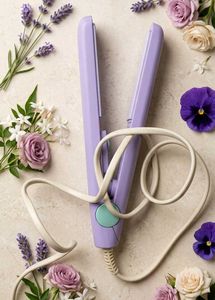 Purple Hair Straightener with Case