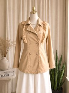 Imported Double-Breasted trench coat