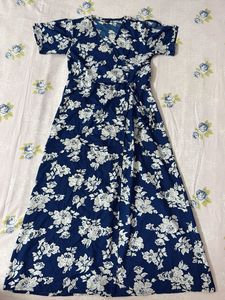 Navy blue Darzi Brand Slit Kurta