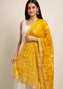 Elegant Yellow Duppatta