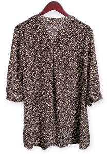 Floral Print Sheer Blouse