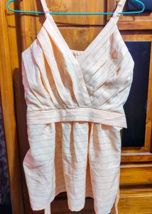 🍑Peach Striped Sleeveless Top