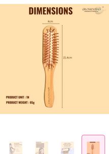 Wooden Handle Hair Brush