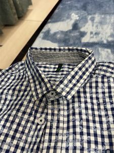Men's Blue Checkered Casual Shirt