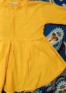 🌼 Elegant Flared Yellow Dress