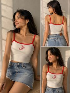 Devil Graphic Crop Tank Top