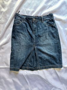 Classic Blue Denim Skirt