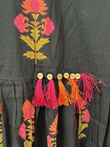 Pure 60-60 Cotton Designer Kurti Plazo Set