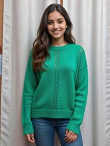 Emerald Green Knit Sweater