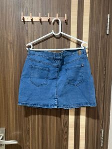 Classic Blue Denim Mini Skirt