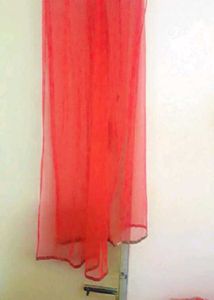 Stunning Red Ethnic gown with Intricate Embelli