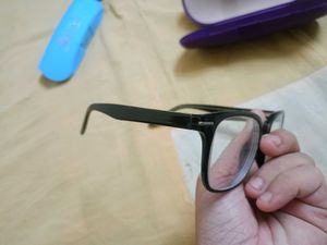 Stylish Black Eyeglasses with Case