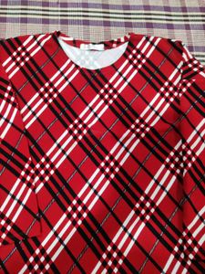 Red Plaid Top