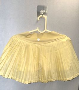 Cava Pleated Yellow Mini Skort