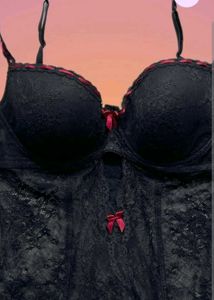 Black Lace Corset