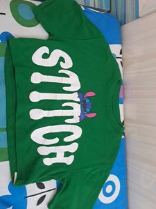 Buy One Top Get Stitch Green Tee Free