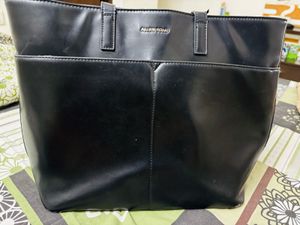 Allen Solly Black Tote Bag