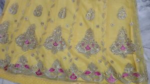 Yellow Embroidered Rajputi Poshak