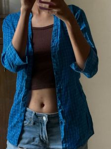 Fitted Blue Shirt