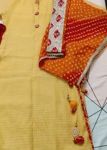 Kurti With Leggie And Dupatta