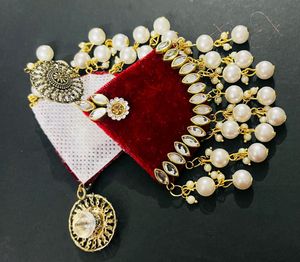 Fabric Fancy Long Have Earrings
