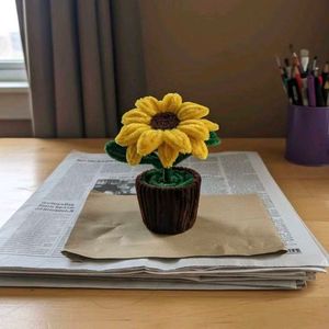 Handmade Sunflower Potted Plant