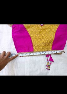 Yellow Net Ethnic Skirt with blouse dupatta