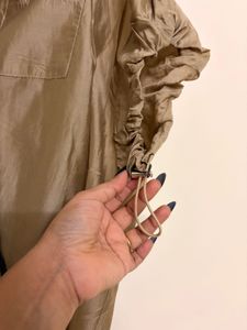 Chic Oversized Satin Shirt