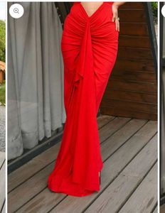 Stunning Red brynne drape dress