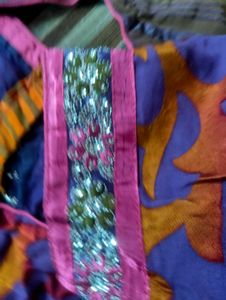 designer Purple Saree