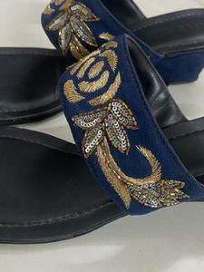 Embellished Blue shoes