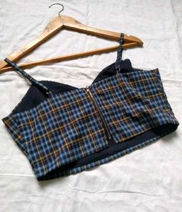 Checkered Crop Top(fixed price)