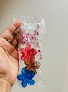 Cute Flower Hair Clips Set