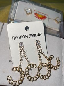 Dangling Chain Earrings