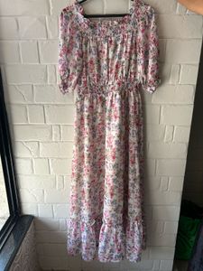 🌸 Floral Cottagecore Maxi Dress
