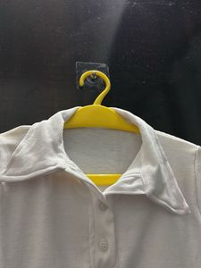 Cute White Polo Shirt