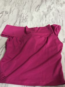 Chic Off-Shoulder Top with Rose Detail