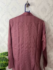 peach kurta set men