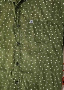 Green Patterned Shirt