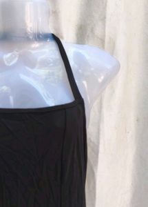 Elegant Black Halter Neck Maxi Dress