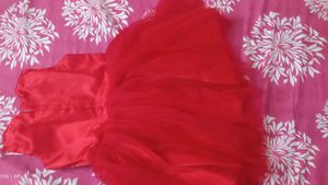 Grab Fast🔑Beautiful Red frock for baby Girl