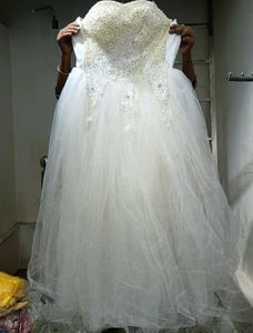 weeding Grown white (Free size upto L)