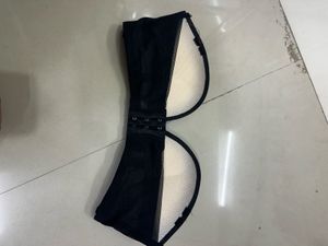 Black Padded Strapless Bra