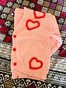 Pink Heart Cardigan🎀