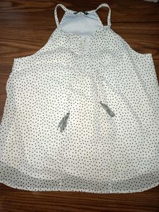 Y2K Chic Polka Dot Halter Top with Tassels