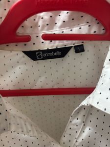 Classic Polka Dot Button-Up Shirt